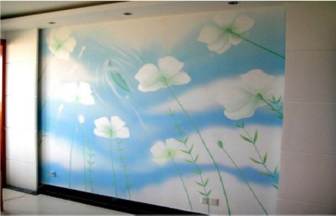 苏州画墙绘怎么画好白云的蓬松感？