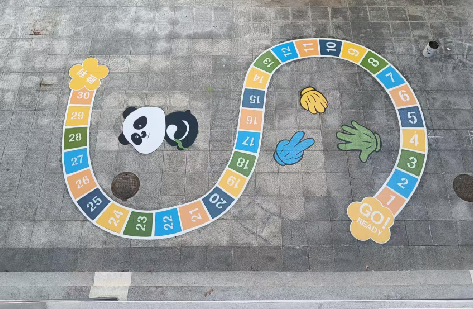 苏州地面游戏彩绘