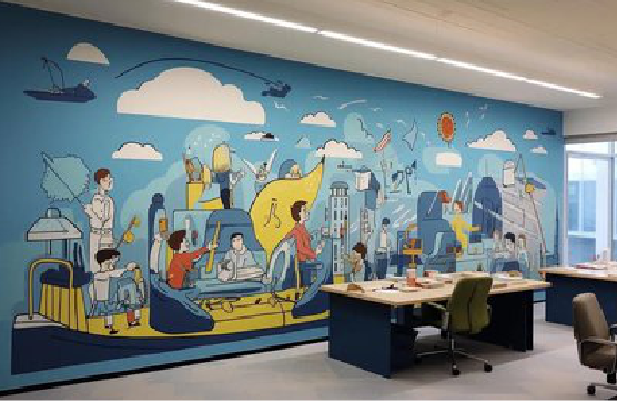 苏州办公室墙绘的特点。