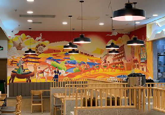 苏州商业空间彩绘介绍。