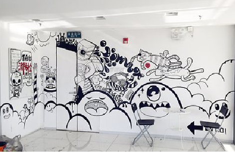 苏州手绘墙并非传统涂鸦。